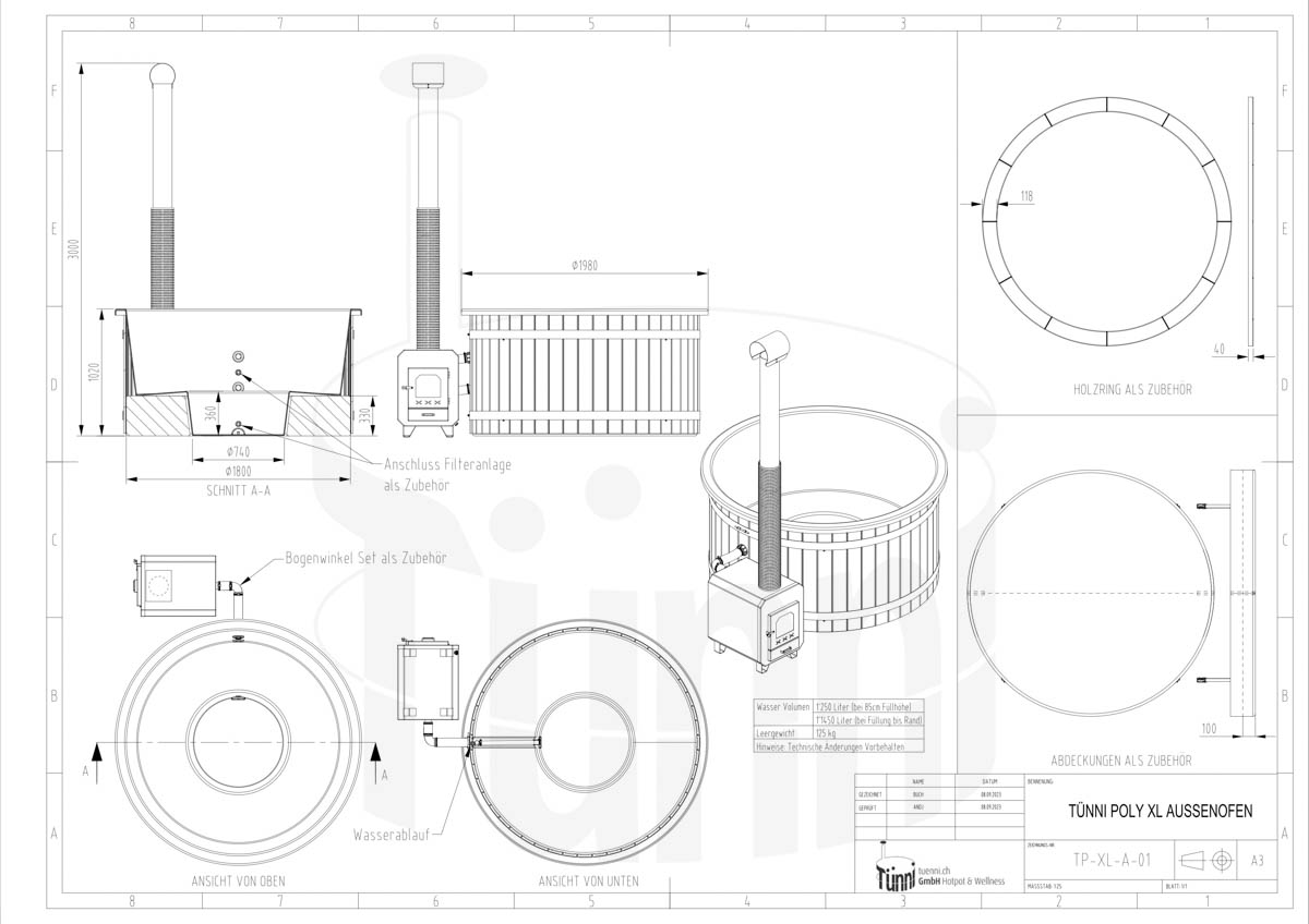 TUENNI POLY XL AUSSENOFEN